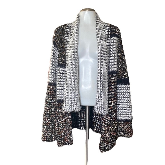 Desigual metallic eyelash cardigan size S - Picture 2 of 11